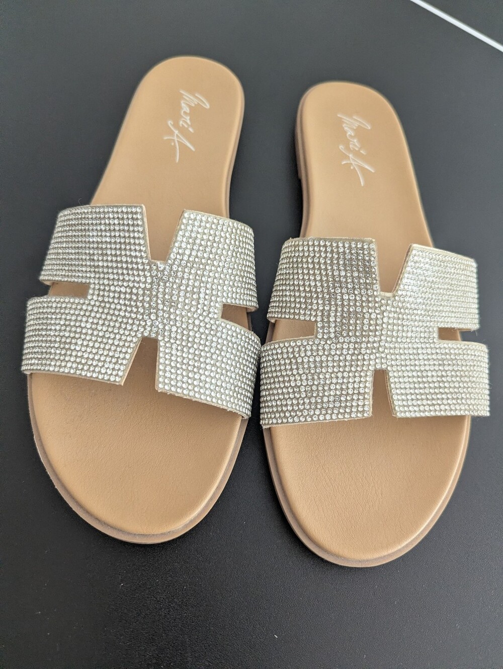 Mari A. Rhinestone Slides - Picture 3 of 8